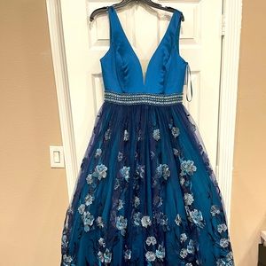 Designer dress beautiful blue color